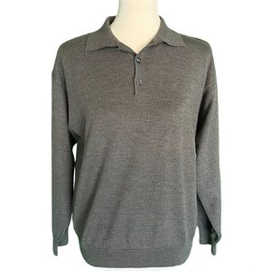 Fiesole - vintage grey collared sweater.